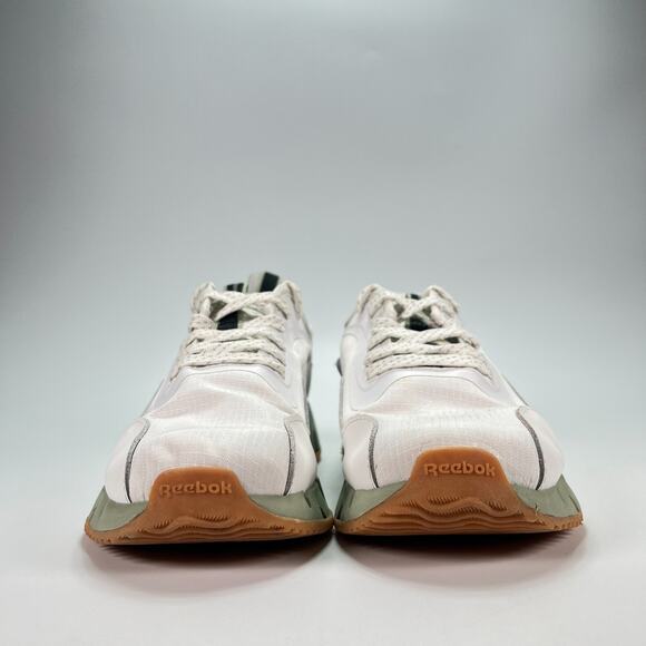 Reebok Womens Zig Dynamica White Green Athletic Running Shoes Women's Size 8 - Picture 2 of 11